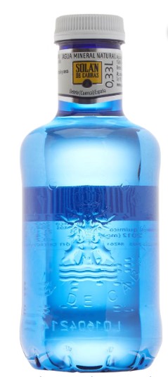 Solán De Cabras - Agua mineral natural - 0.33 l (Pack de 36)