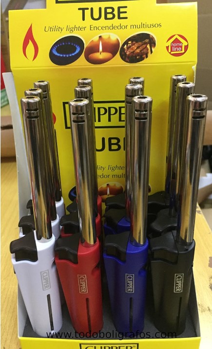 12 Mecheros Cocina Clipper tube. Colores