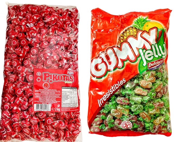 Pack Dulciora Pikotas Cereza 2 kg + Gummy Jellies 2 kg